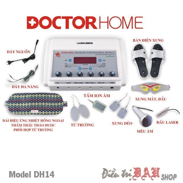 [Máy điện xung] Máy trị liệu đa năng DoctorHome DH14